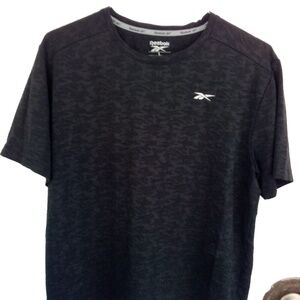 Reebok Speedwick Running Essentials T-Shirt Mens Charcoal Crew Neck Shirt Large